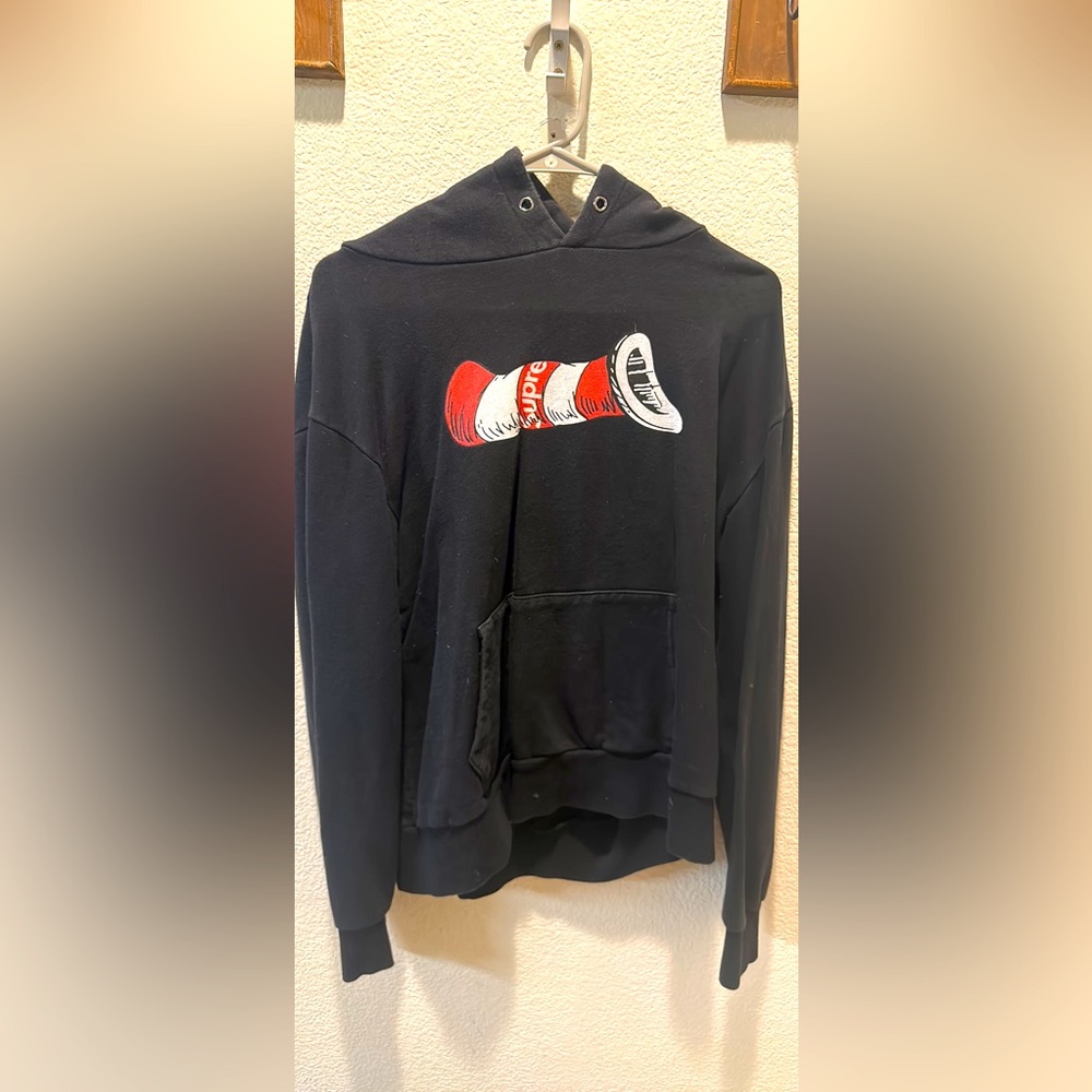 Supreme cat in the hat hoodie